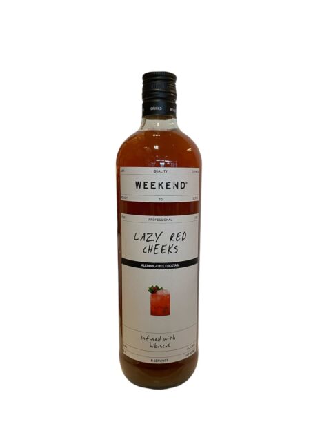 Weekend Lazy red cheeks 0% - Fles 1L - Cocktail alcoholvrij